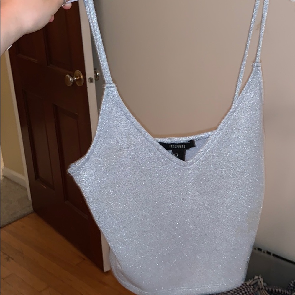 Forever 21 sparkly tank top